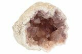 Sparkly, Pink Amethyst Geode Half - Argentina #235163-1